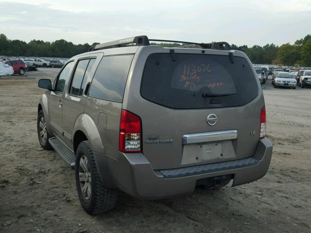 5N1AR18U37C614939 - 2007 NISSAN PATHFINDER BEIGE photo 3