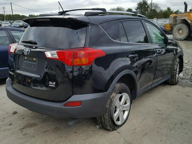 2T3RFREVXEW224474 - 2014 TOYOTA RAV4 BLACK photo 4