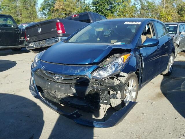 KMHD35LHXEU214951 - 2014 HYUNDAI ELANTRA GT BLUE photo 2