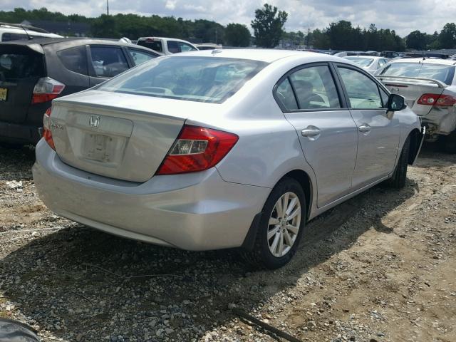 19XFB2F97CE333071 - 2012 HONDA CIVIC EXL ვერცხლისფერი ფოტო 4