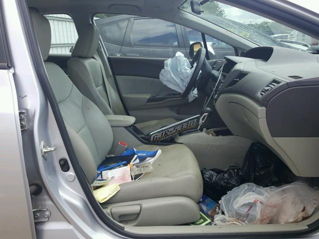 19XFB2F97CE333071 - 2012 HONDA CIVIC EXL ვერცხლისფერი ფოტო 5