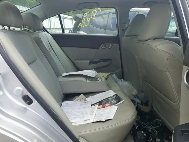 19XFB2F97CE333071 - 2012 HONDA CIVIC EXL ვერცხლისფერი ფოტო 6