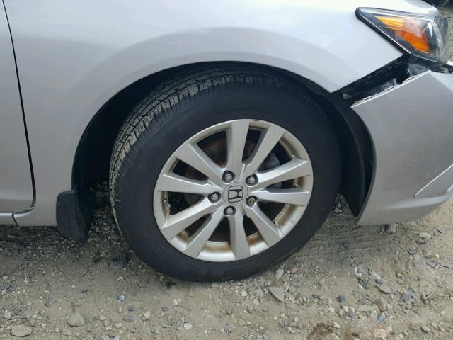 19XFB2F97CE333071 - 2012 HONDA CIVIC EXL ვერცხლისფერი ფოტო 9