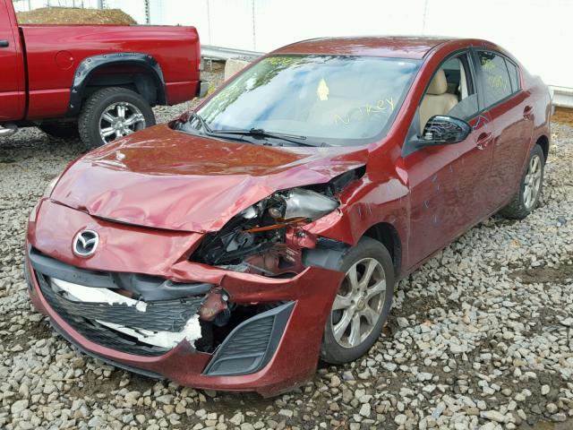 JM1BL1SF4A1296143 - 2010 MAZDA 3 I RED photo 2