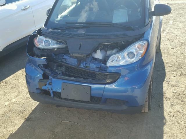 WMEEK31X19K218187 - 2009 SMART FORTWO PAS 蓝色 照片 9