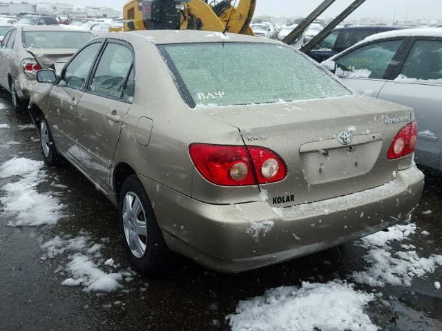 1NXBR32E46Z643831 - 2006 TOYOTA COROLLA GOLD photo 3