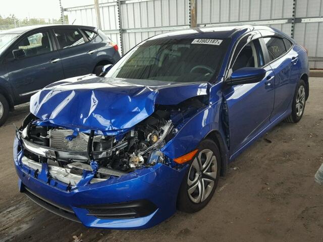 19XFC2F50GE096620 - 2016 HONDA CIVIC BLUE photo 2