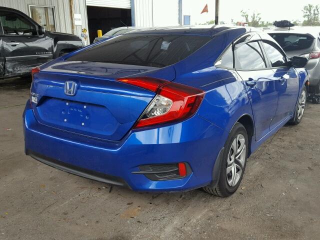 19XFC2F50GE096620 - 2016 HONDA CIVIC BLUE photo 4