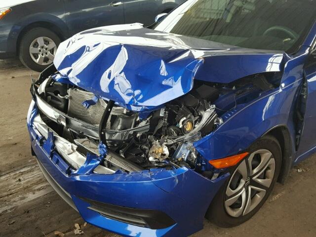 19XFC2F50GE096620 - 2016 HONDA CIVIC BLUE photo 9