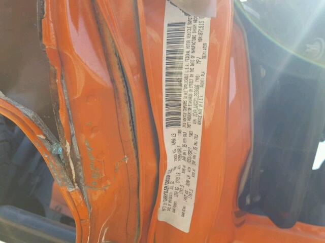 1C4AJWAG2CL283066 - 2012 JEEP WRANGLER S ORANGE photo 10