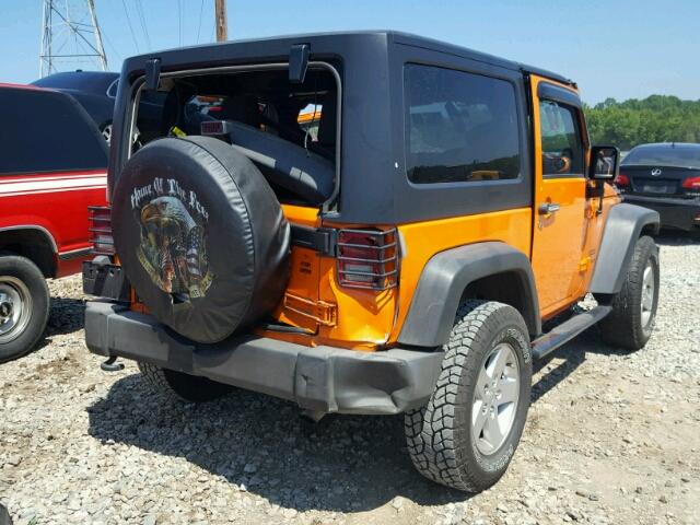 1C4AJWAG2CL283066 - 2012 JEEP WRANGLER S ORANGE photo 4