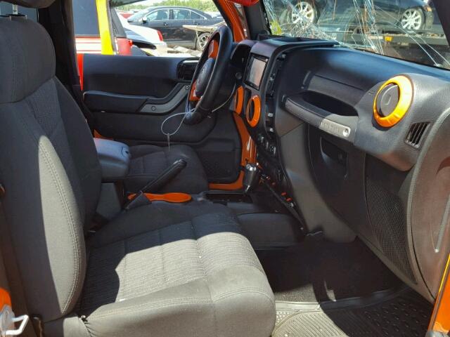1C4AJWAG2CL283066 - 2012 JEEP WRANGLER S ORANGE photo 5