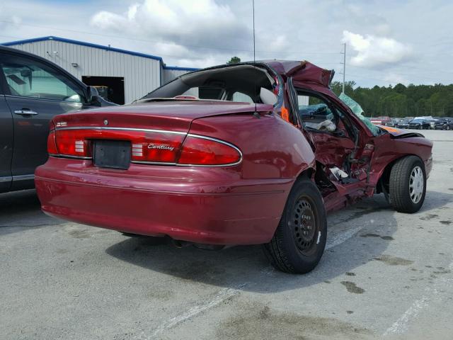 2G4WS52J831263297 - 2003 BUICK CENTURY CU RED photo 4