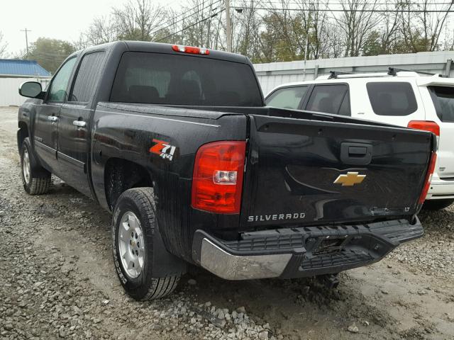 3GCPKSE7XDG218054 - 2013 CHEVROLET SILVERADO BLACK photo 3