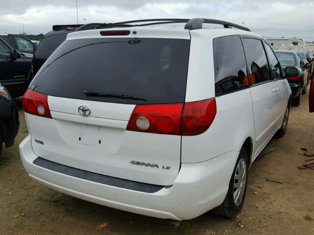 5TDZK23C29S231334 - 2009 TOYOTA SIENNA CE WHITE photo 4