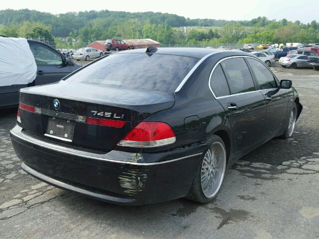 WBAGN63535DS57659 - 2005 BMW 745 LI BLACK photo 4