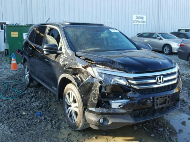 5FNYF6H73GB045581 - 2016 HONDA PILOT EXLN BLACK photo 1