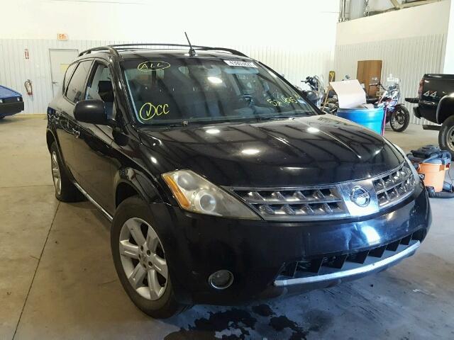 JN8AZ08T07W521885 - 2007 NISSAN MURANO SL BLACK photo 1