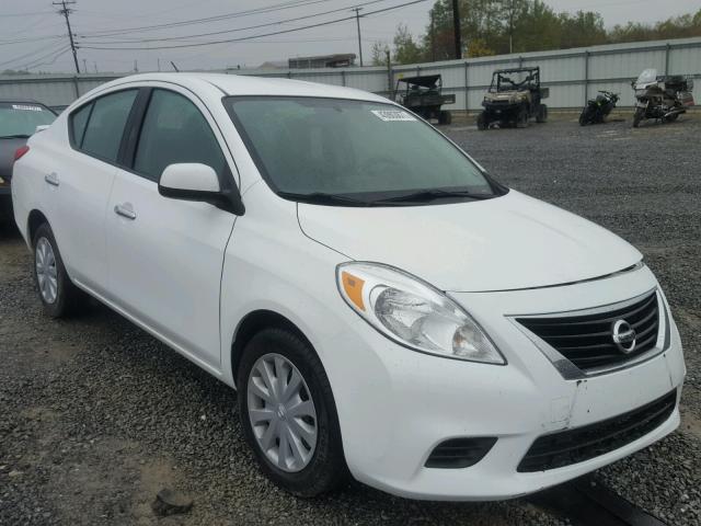 3N1CN7AP4EL856790 - 2014 NISSAN VERSA S WHITE photo 1