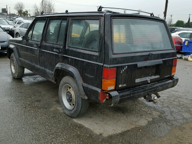 1JCWL7810GT150026 - 1986 JEEP CHEROKEE BLACK photo 3