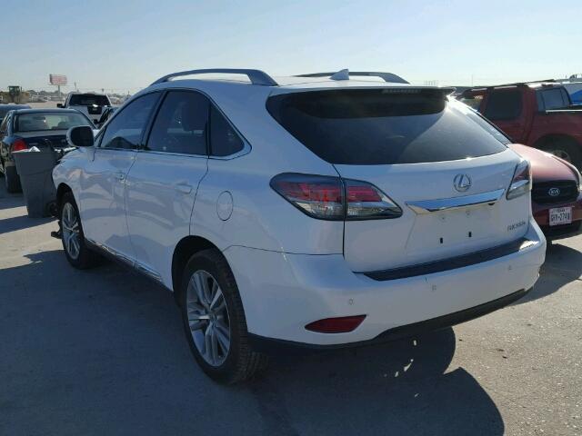 2T2ZK1BA7FC154356 - 2015 LEXUS RX WHITE photo 3