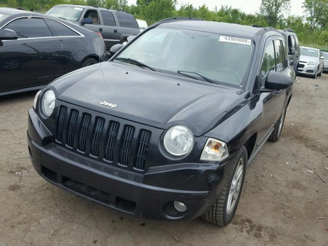 1J8FF47W38D784973 - 2008 JEEP COMPASS SP BLACK photo 2