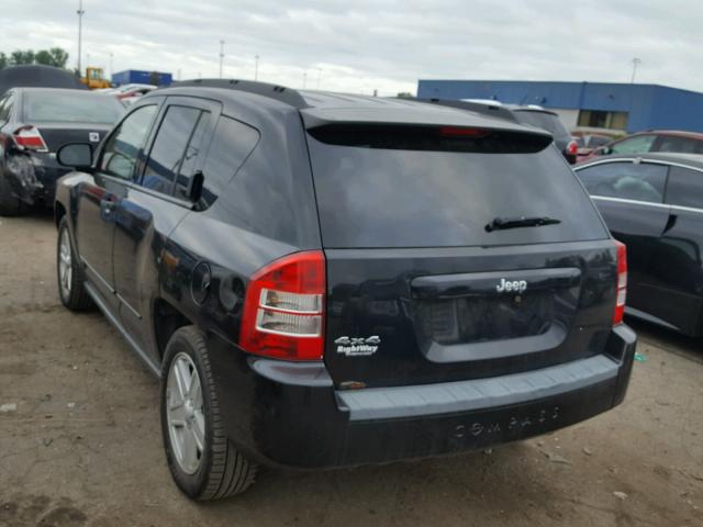 1J8FF47W38D784973 - 2008 JEEP COMPASS SP BLACK photo 3