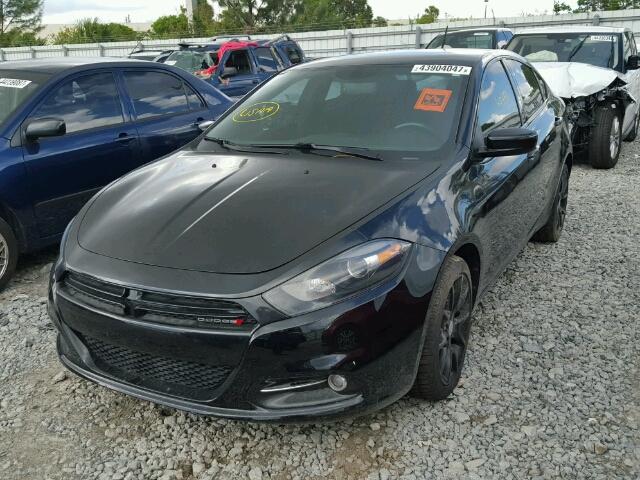 1C3CDFBAXDD142384 - 2013 DODGE DART SXT BLACK photo 2