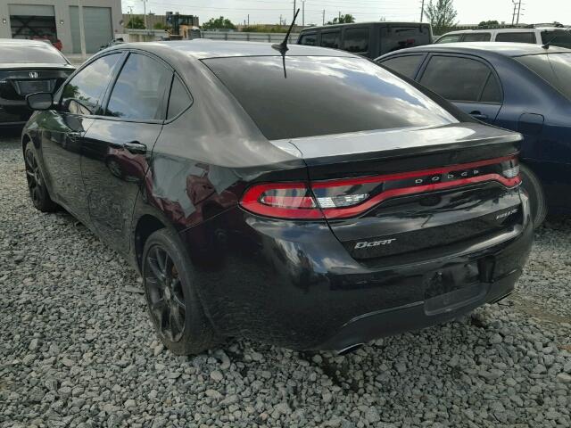 1C3CDFBAXDD142384 - 2013 DODGE DART SXT BLACK photo 3