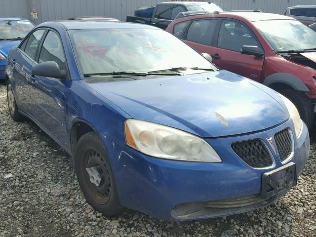 1G2ZF58B374186357 - 2007 PONTIAC G6 VALUE L BLUE photo 1