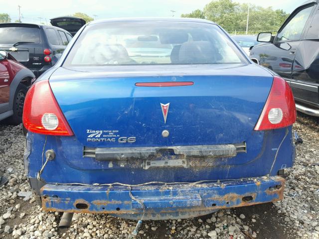 1G2ZF58B374186357 - 2007 PONTIAC G6 VALUE L BLUE photo 10