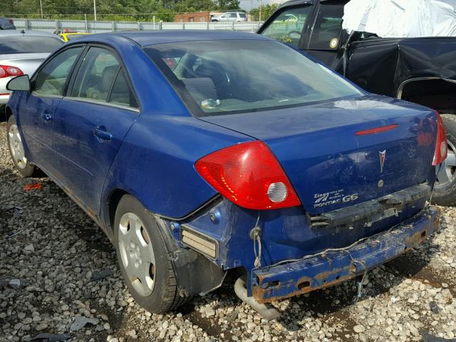 1G2ZF58B374186357 - 2007 PONTIAC G6 VALUE L BLUE photo 3