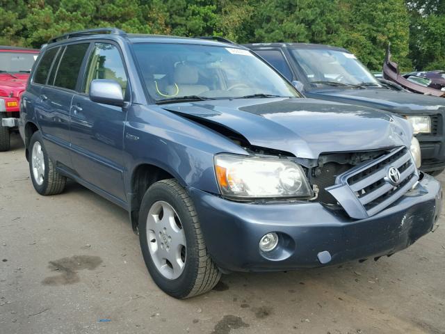 JTEDP21A240039576 - 2004 TOYOTA HIGHLANDER BLUE photo 1