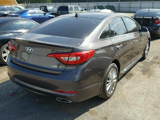 5NPE34AF6FH117178 - 2015 HYUNDAI SONATA SPO CHARCOAL photo 4