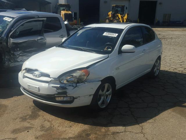 KMHCN3AC3AU154359 - 2010 HYUNDAI ACCENT WHITE photo 2