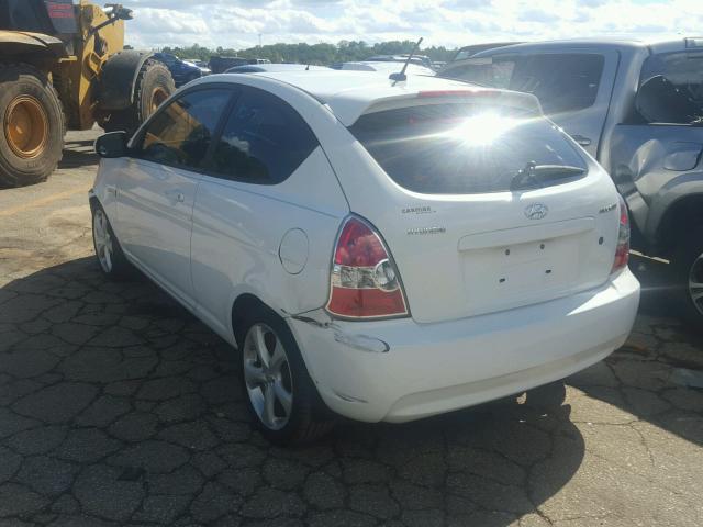 KMHCN3AC3AU154359 - 2010 HYUNDAI ACCENT WHITE photo 3