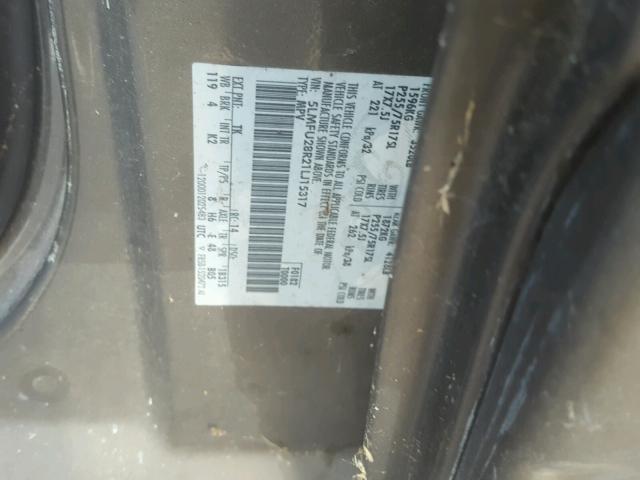 5LMFU28R21LJ15317 - 2001 LINCOLN NAVIGATOR 棕色 照片 10