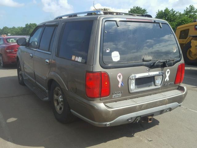 5LMFU28R21LJ15317 - 2001 LINCOLN NAVIGATOR 棕色 照片 3
