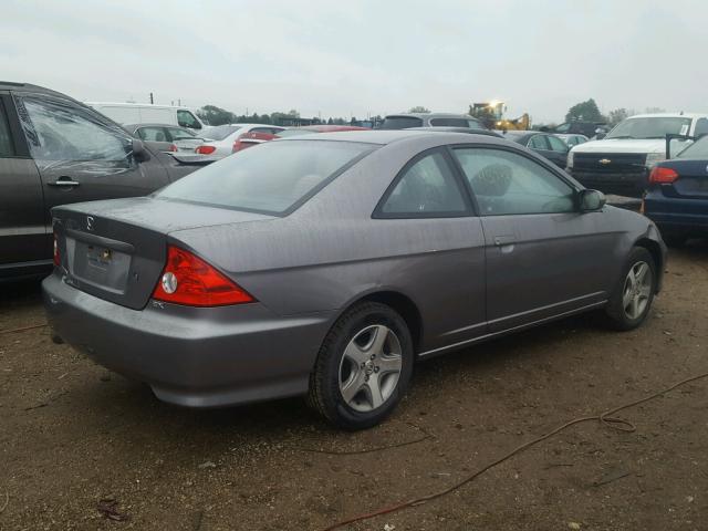 1HGEM22904L081380 - 2004 HONDA CIVIC GRAY photo 4