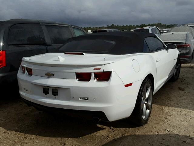 2G1FC3D37D9231800 - 2013 CHEVROLET CAMARO LT WHITE photo 4