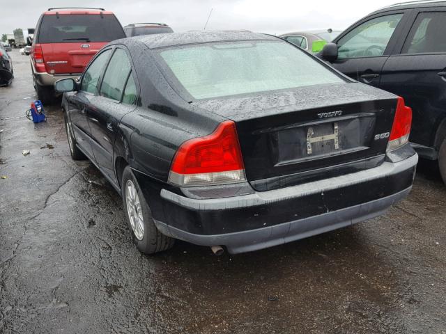 YV1RS61T832250585 - 2003 VOLVO S60 Schwarz Foto 3