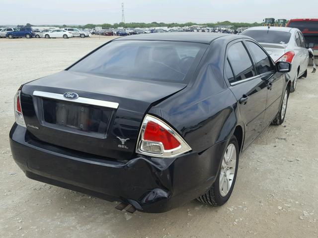 3FAHP08Z07R118843 - 2007 FORD FUSION SEL BLACK photo 4