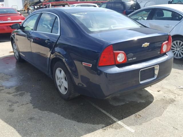 1G1ZG57B884265818 - 2008 CHEVROLET MALIBU LS 蓝色 照片 3
