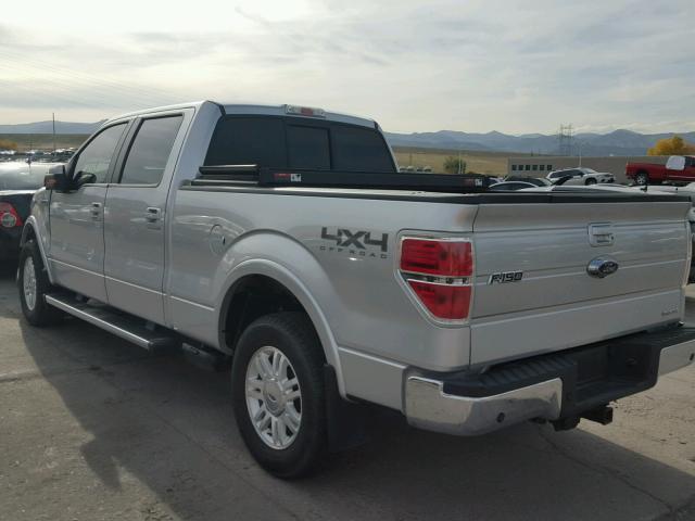 1FTFW1EF3CFA71755 - 2012 FORD F150 SUPER SILVER photo 3