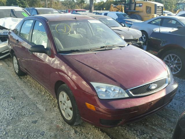 1FAHP34N66W222916 - 2006 FORD FOCUS MAROON photo 1