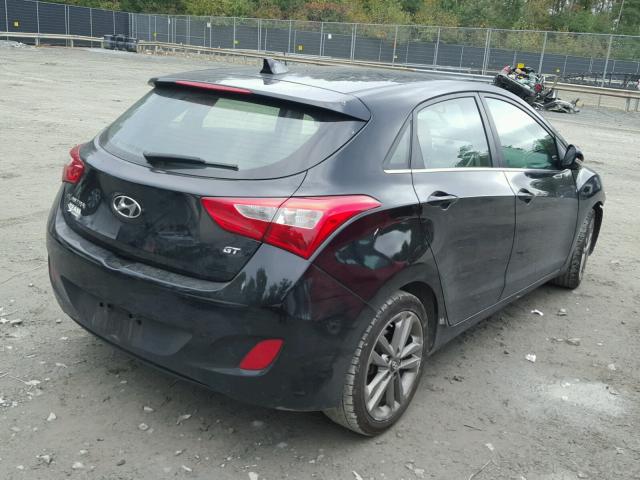 KMHD35LH8GU308202 - 2016 HYUNDAI ELANTRA GT BLACK photo 4