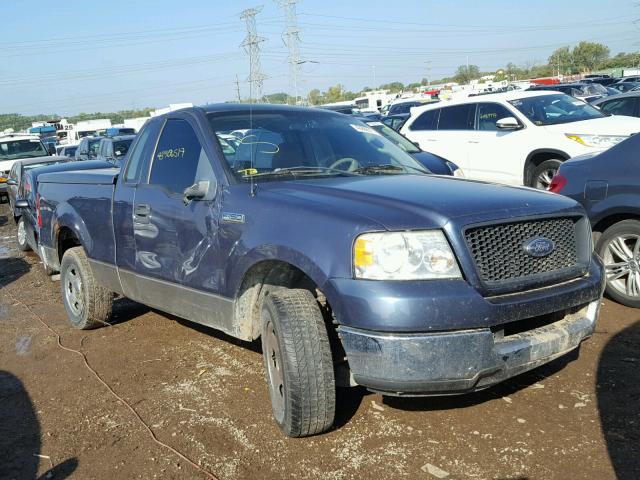 1FTRF12285NB75388 - 2005 FORD F150 BLUE photo 1