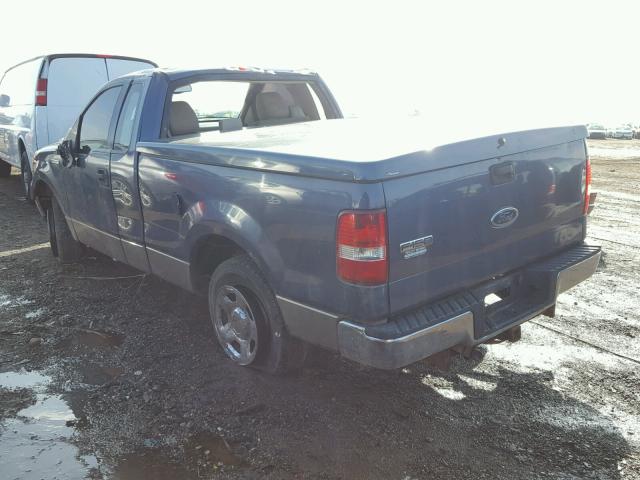 1FTRF12285NB75388 - 2005 FORD F150 BLUE photo 3