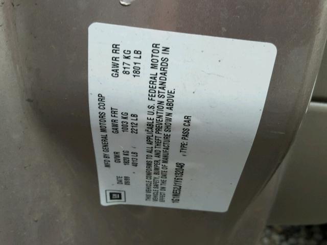 1G1NE52J1Y6132048 - 2000 CHEVROLET MALIBU LS 金色 照片 10