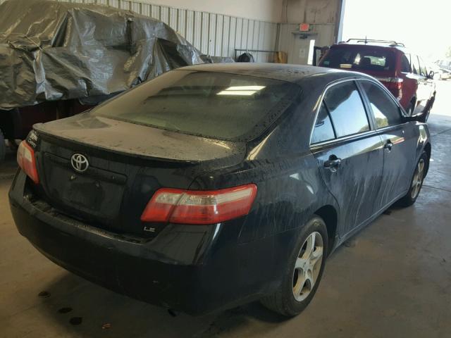 4T1BE46K98U246507 - 2008 TOYOTA CAMRY CE BLACK photo 4